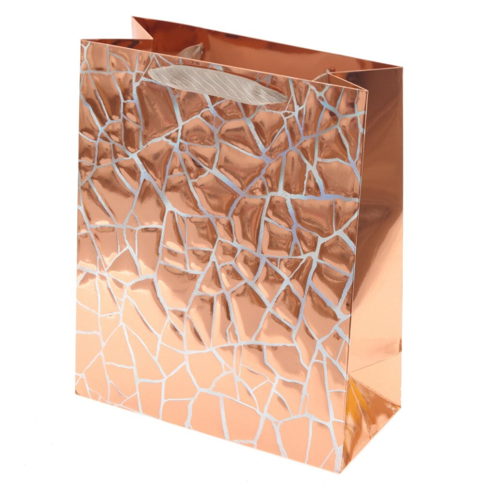 Пакет подарочный M (бумага 230г/м2, блок микс 12шт), L26 W12 H32 см, 4в.