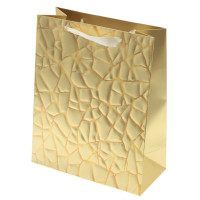 Пакет подарочный M (бумага 230г/м2, блок микс 12шт), L26 W12 H32 см, 4в.