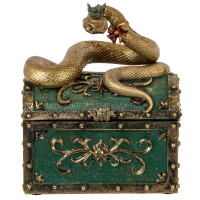 Шкатулка "Змея", L14 W9 H17 см