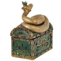 Шкатулка "Змея", L14 W9 H17 см