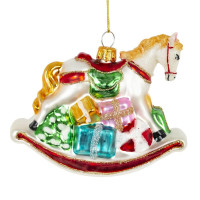 Украшение новогоднее "Лошадка-качалка", L11 W4 H9 см