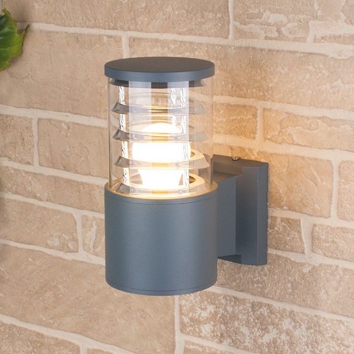 Настенный светильник уличный Strada 1408 TECHNO серый Elektrostandard