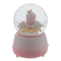 Фигурка декоративная "Ангел" в стекл шаре (муз, подсвет, вьюга, 3xAAA н/п), D10 см, L11 W11 H16 см