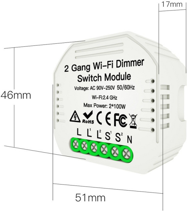WiFi реле диммер Magnetic track 220 APL.0195.01.02 Aployt