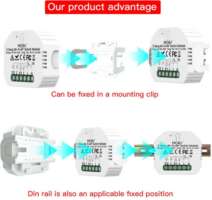 WiFi реле диммер Magnetic track 220 APL.0195.01.02 Aployt