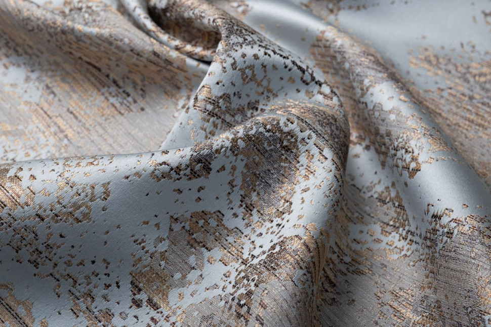 Ткань портьерная BROMLEY голубая