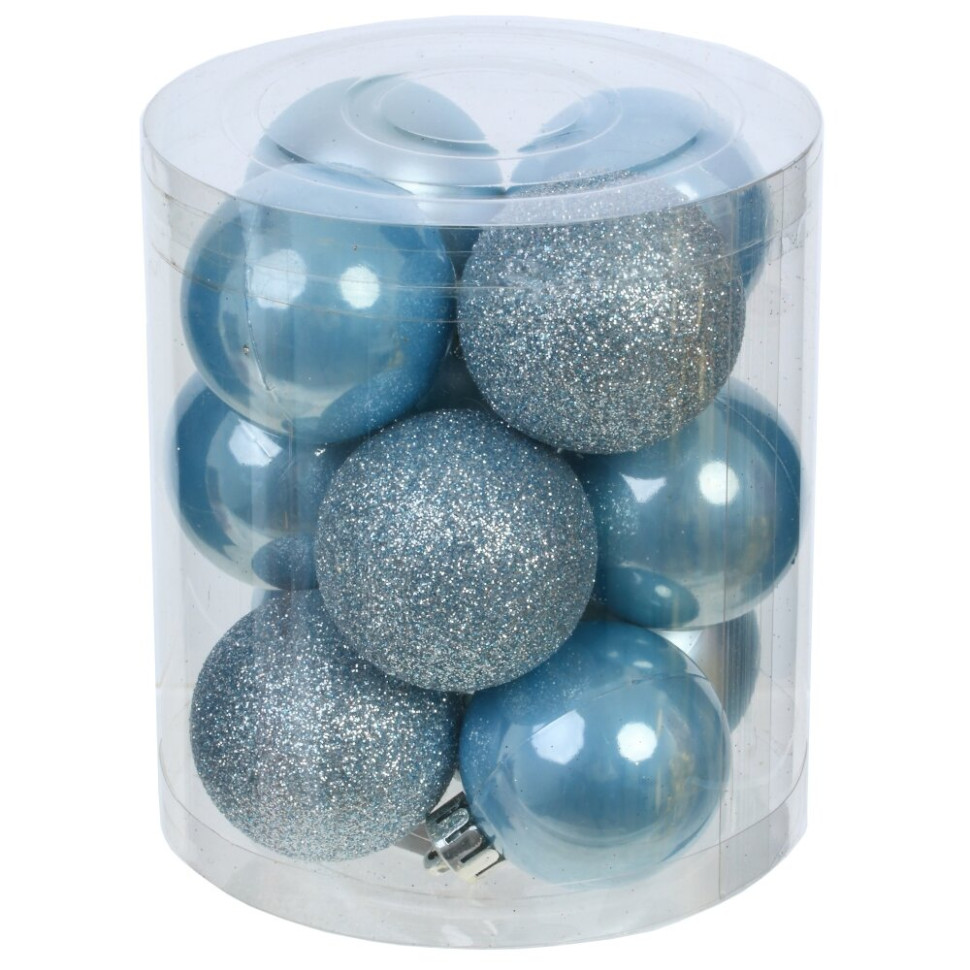 Набор из 12шт Украшение новогоднее "Шар", D 4 см, L9,5 W9,5 H10,5 см