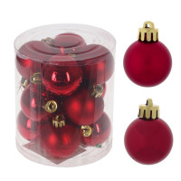 Набор из 12шт Украшение новогоднее "Шар", D 4 см, L9,5 W9,5 H10,5 см