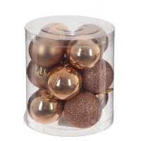 Набор из 12шт Украшение новогоднее "Шар", D 4 см, L9,5 W9,5 H10,5 см