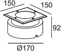 Встраиваемый светильник уличный 12680 SS Oasis Light Встраиваемый светильник уличный 12680 SS Oasis Light