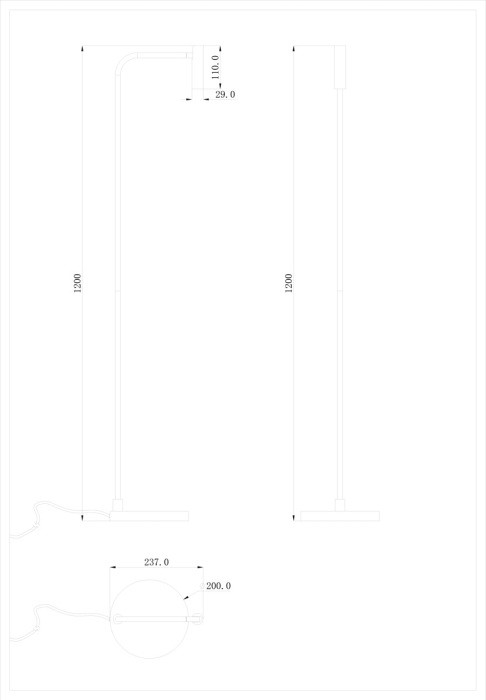 Торшер Saga T111018WW3BBr Donolux