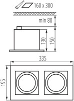 Точечный светильник MATEO 32933 Kanlux