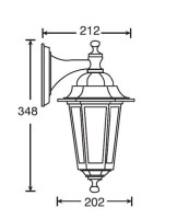 Настенный фонарь уличный  79802S Bl Oasis Light