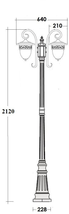 Наземный фонарь KRAKOV 1 L 87209LA/18L Gb Oasis Light