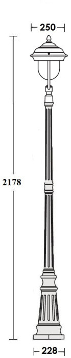 Наземный фонарь MADRID 84309 Bl Oasis Light