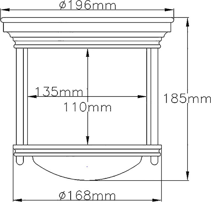 Потолочный светильник Hadrian QN-HADRIAN-MINI-F-AN-CLEAR Hinkley