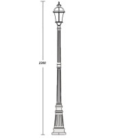 Наземный фонарь  95209S Bl Oasis Light