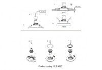 Встраиваемый светильник Crystal Lux CLT 063C1 WH