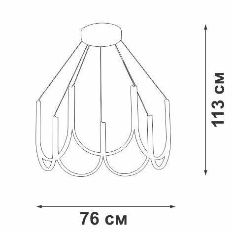 Подвесной светильник V4682-1/7S Vitaluce