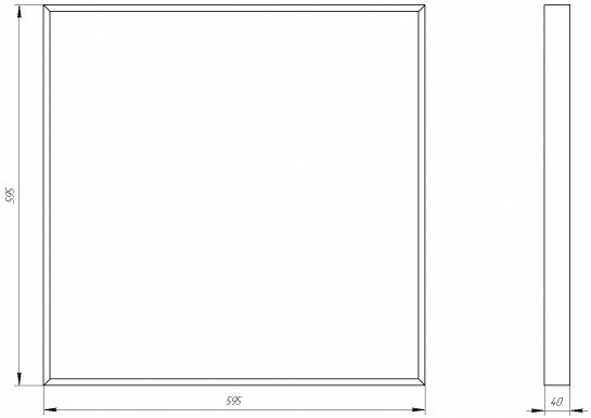 Светодиодная панель  SPO-910-1-40K-038 ЭРА