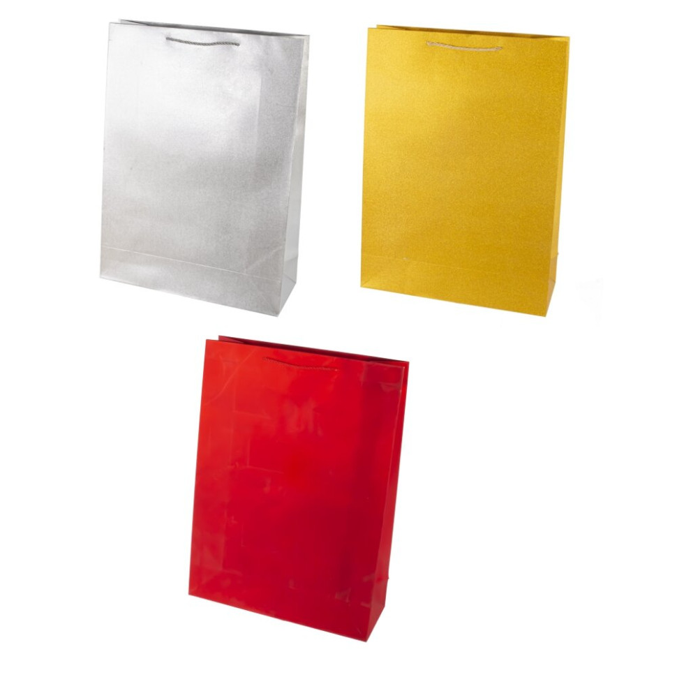 Пакет подарочный XL (бумага 210г/м2, блок микс 12шт), L40 W15 H55 см, 3в.