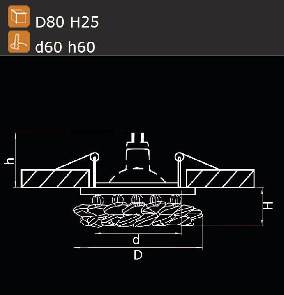 Точечный светильник ONORA 030302 Lightstar