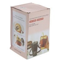 Стакан с трубочкой, L9 W9 H0,5 см, 3в.