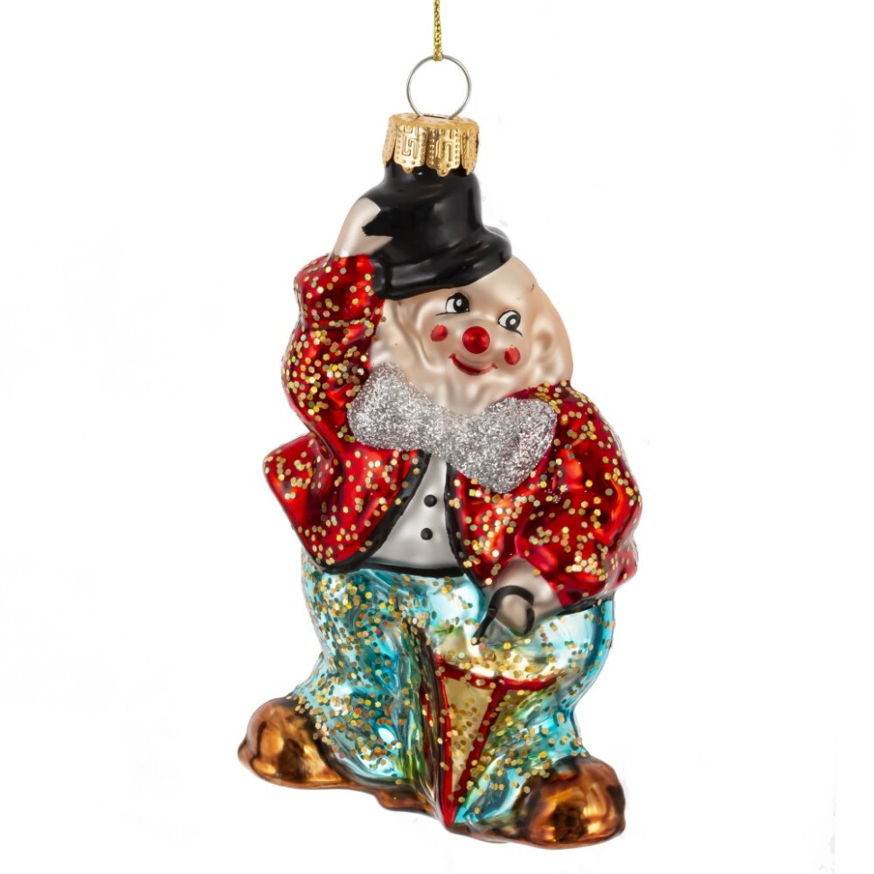 Украшение новогоднее "Клоун", L7 W5 H12,5 см