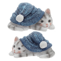 Фигурка декоративная "Котенок", L10 W6,5 H5,5 см, 2в.