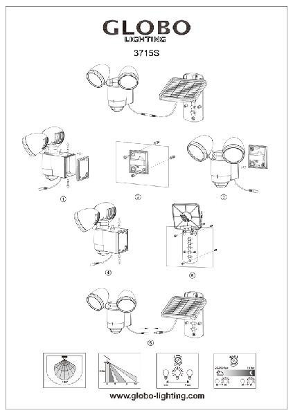 Прожектор уличный Al Solar 3715S Globo