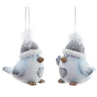 Фигурка декоративная подвесная "Птичка",   L5 W5,5 H6,5 см, 2в.