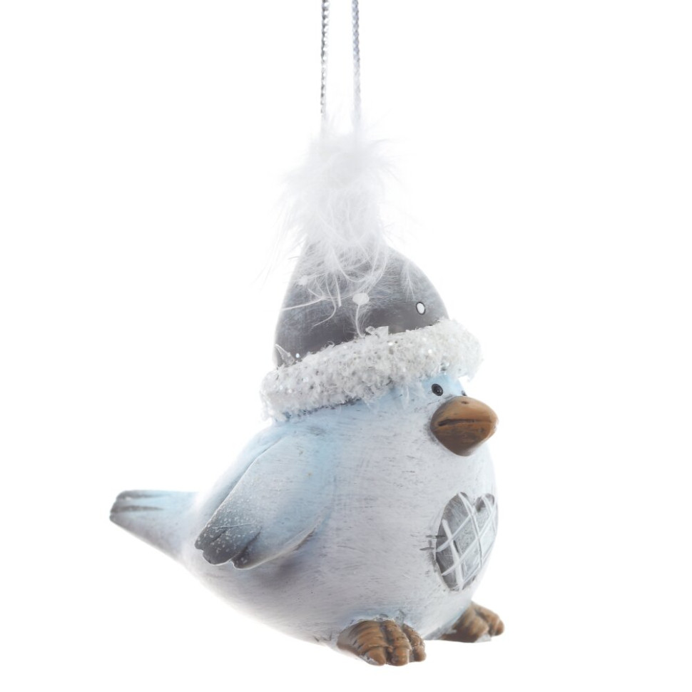 Фигурка декоративная подвесная "Птичка",   L5 W5,5 H6,5 см, 2в.