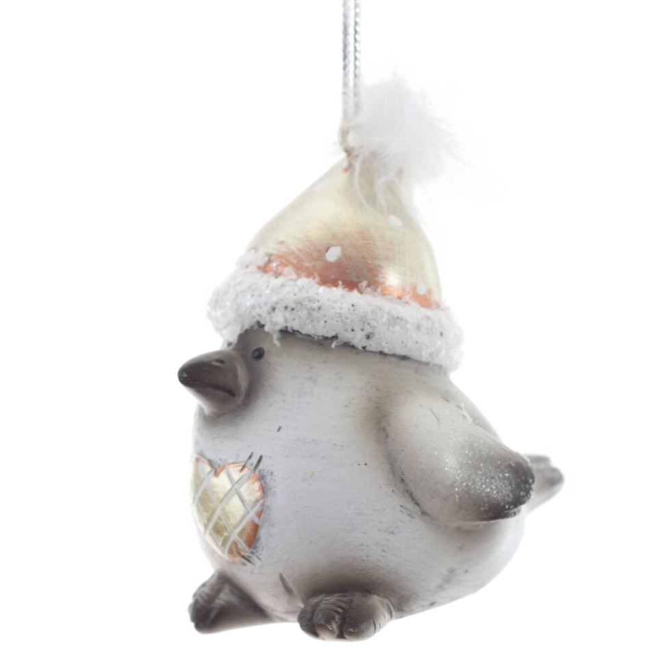 Фигурка декоративная подвесная "Птичка",   L5 W5,5 H6,5 см, 2в.