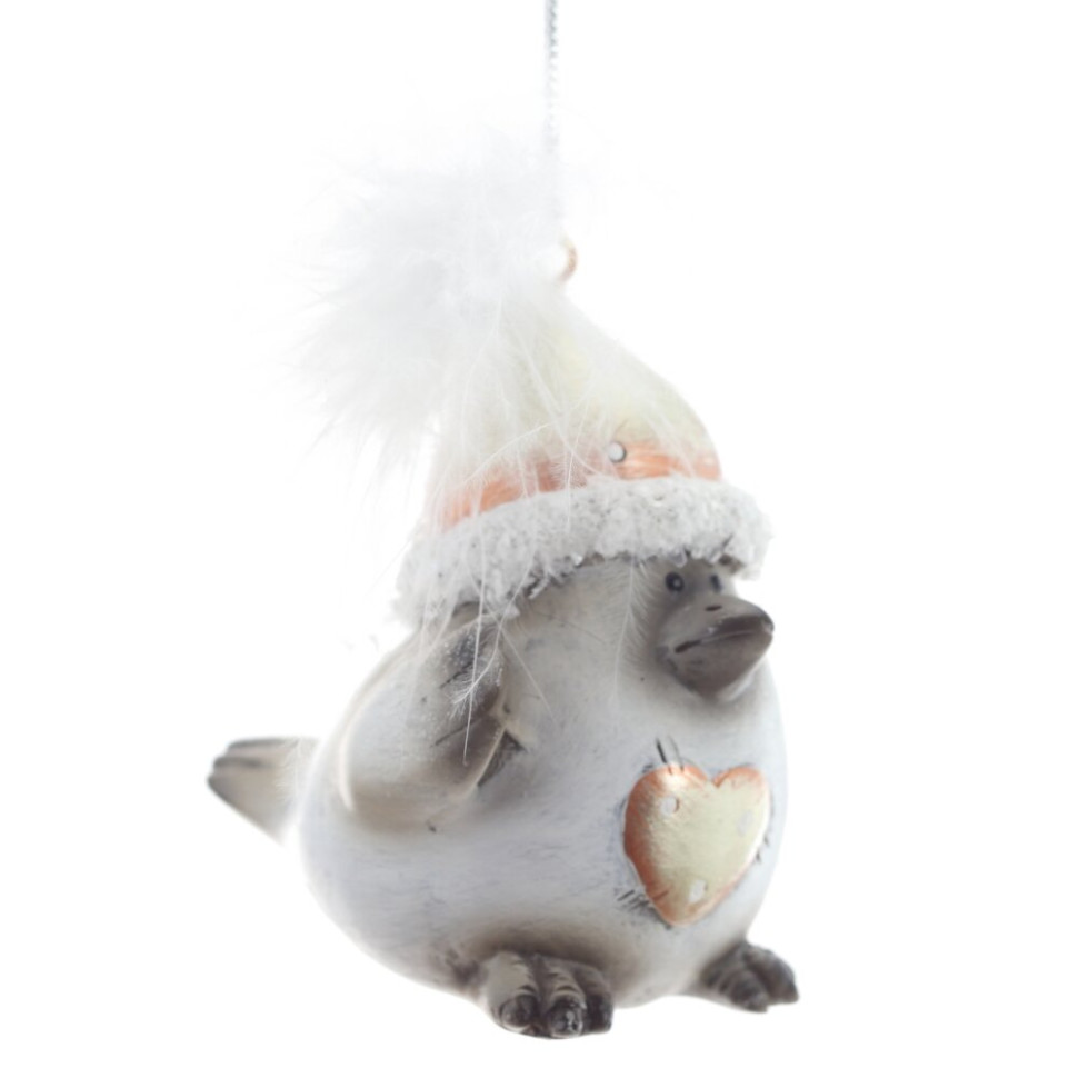 Фигурка декоративная подвесная "Птичка",   L5 W5,5 H6,5 см, 2в.