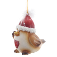 Фигурка декоративная подвесная "Птичка",   L5 W5,5 H6,5 см, 2в.