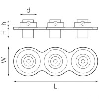 Встраиваемый светодиодный спот Lightstar Intero Tubo (217637+217172+217172+217172) i637172