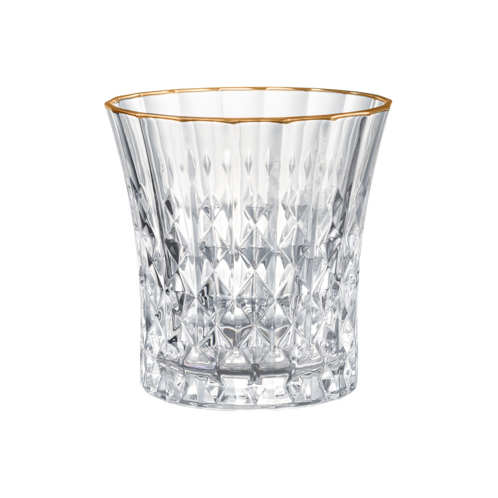 Набор стаканов 270мл.6шт."Lady Diamond Eclat" голд