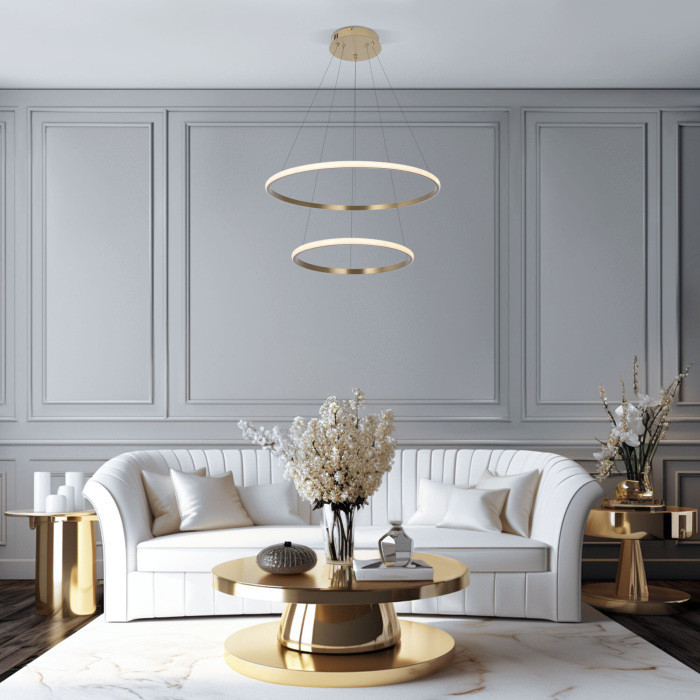 Подвесной светильник Collars 90264/2 латунь Eurosvet