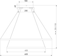 Подвесной светильник Collars 90264/2 латунь Eurosvet