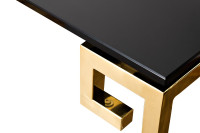Консоль черное стекло/золото Консоль черное стекло/золото