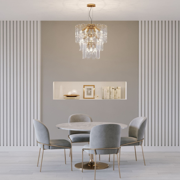 Подвесная люстра Claire 60171 золото Eurosvet