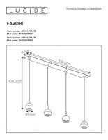 Подвесной светильник Lucide Favori 09434/04/30 Подвесной светильник Lucide Favori 09434/04/30