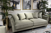 Диван Sorrento 220 трехместный велюровый оливковый Диван Sorrento 220 трехместный велюровый оливковый