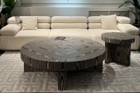 Стол журнальный Zebrano круглый