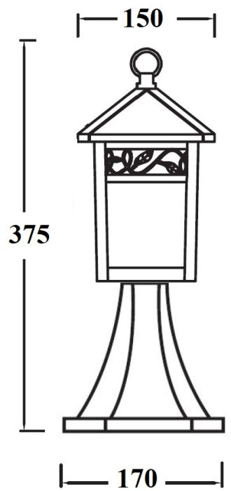 Наземный фонарь KRAKOV 2 87304 Gb Oasis Light
