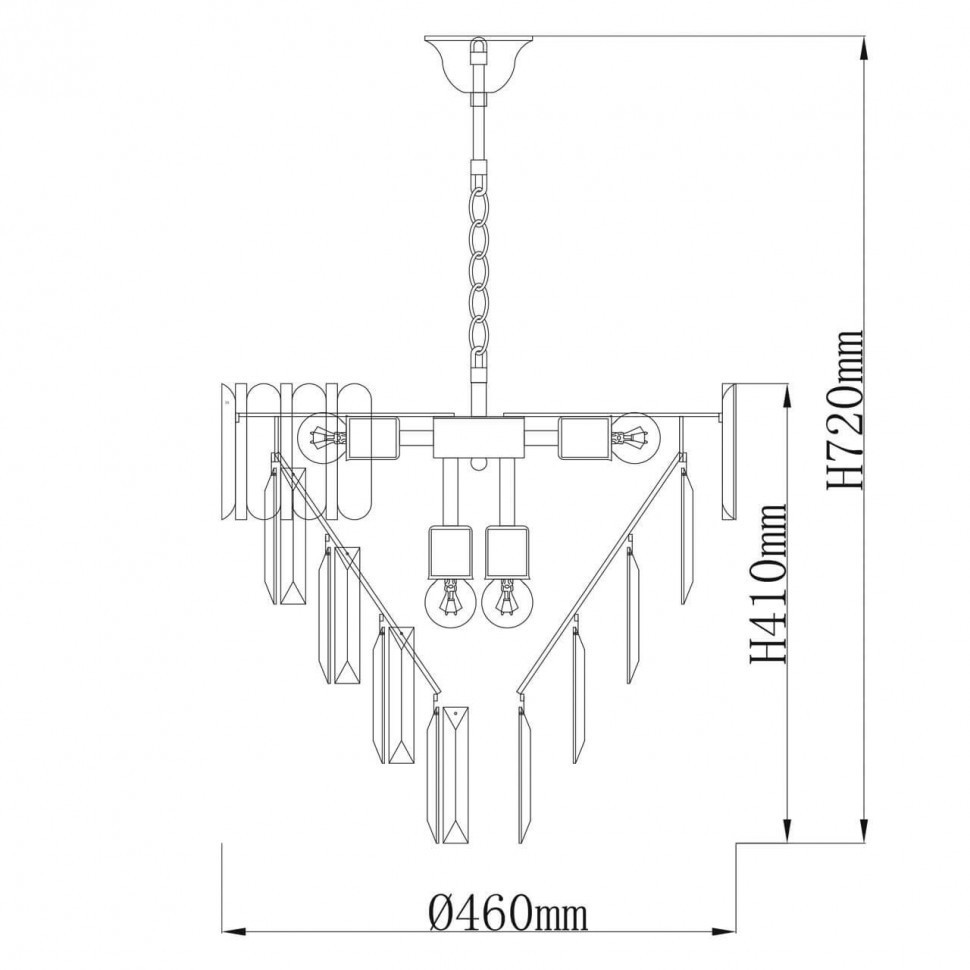 Подвесная люстра De Markt City Бриз 111014308
