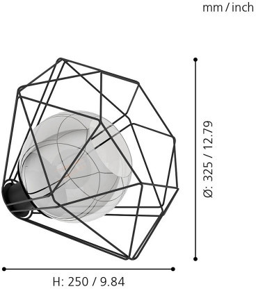 Интерьерная настольная лампа Vernham 43484 Eglo