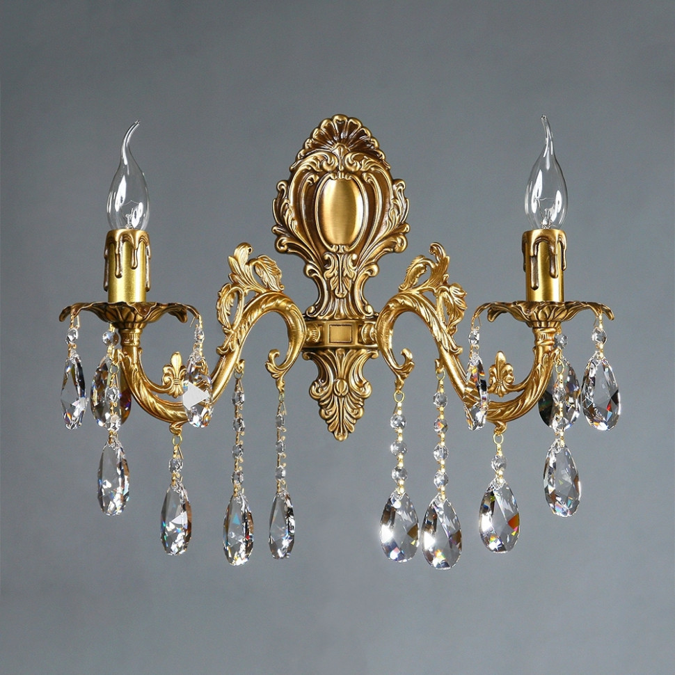 Бра Granada 2118/2 AB Leaf crystal Ambiente