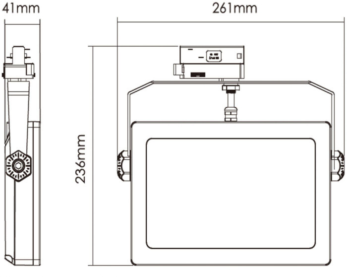 Трековый светильник Flood 707140 Deko-Light
