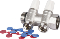 Распределительный коллектор Rehau Rautitan 11316441001 G1 2 отвода G 3/4 Распределительный коллектор Rehau Rautitan 11316441001 G1 2 отвода G 3/4